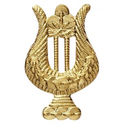 LYRE OR FACON BRODERIE