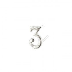 CHIFFRE METAL ARGENT 10MM...