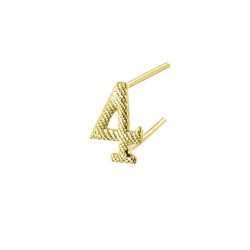 CHIFFRE METAL OR 10MM NO 4  