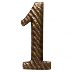 CHIFFRE METAL BRONZE 10MM...