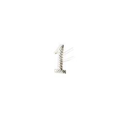 CHIFFRE METAL ARGENT 6MM NO 1