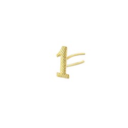 CHIFFRE METAL OR 6MM NO 1