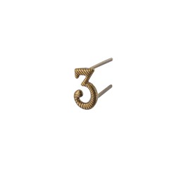 CHIFFRE METAL BRONZE 6MM NO 3